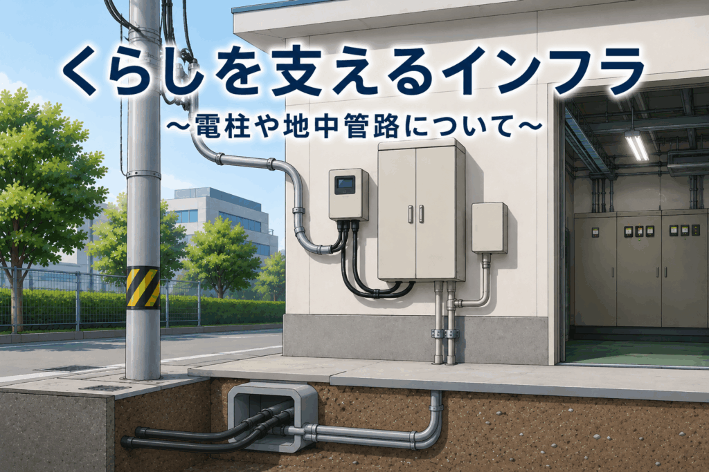 くらしを支えるインフラ～電柱や地中管路について～